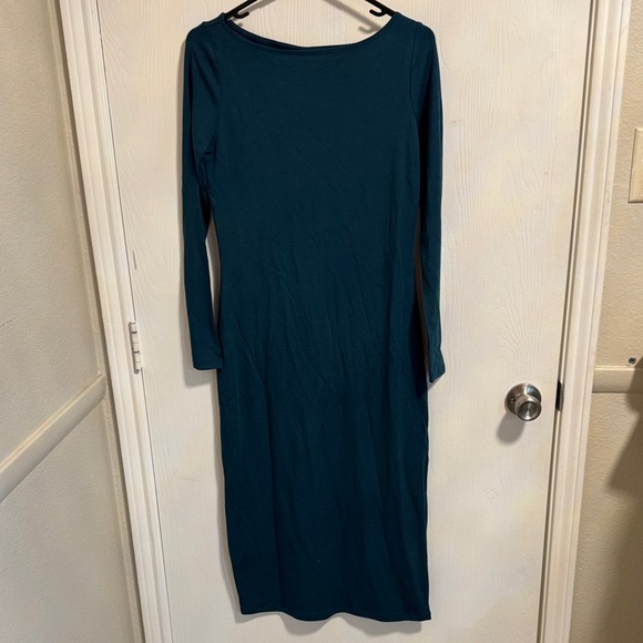 wild fable Dresses & Skirts - NWT  Wild Fable Medium teal‎ green sheath dress scoop neck long sleeves soft